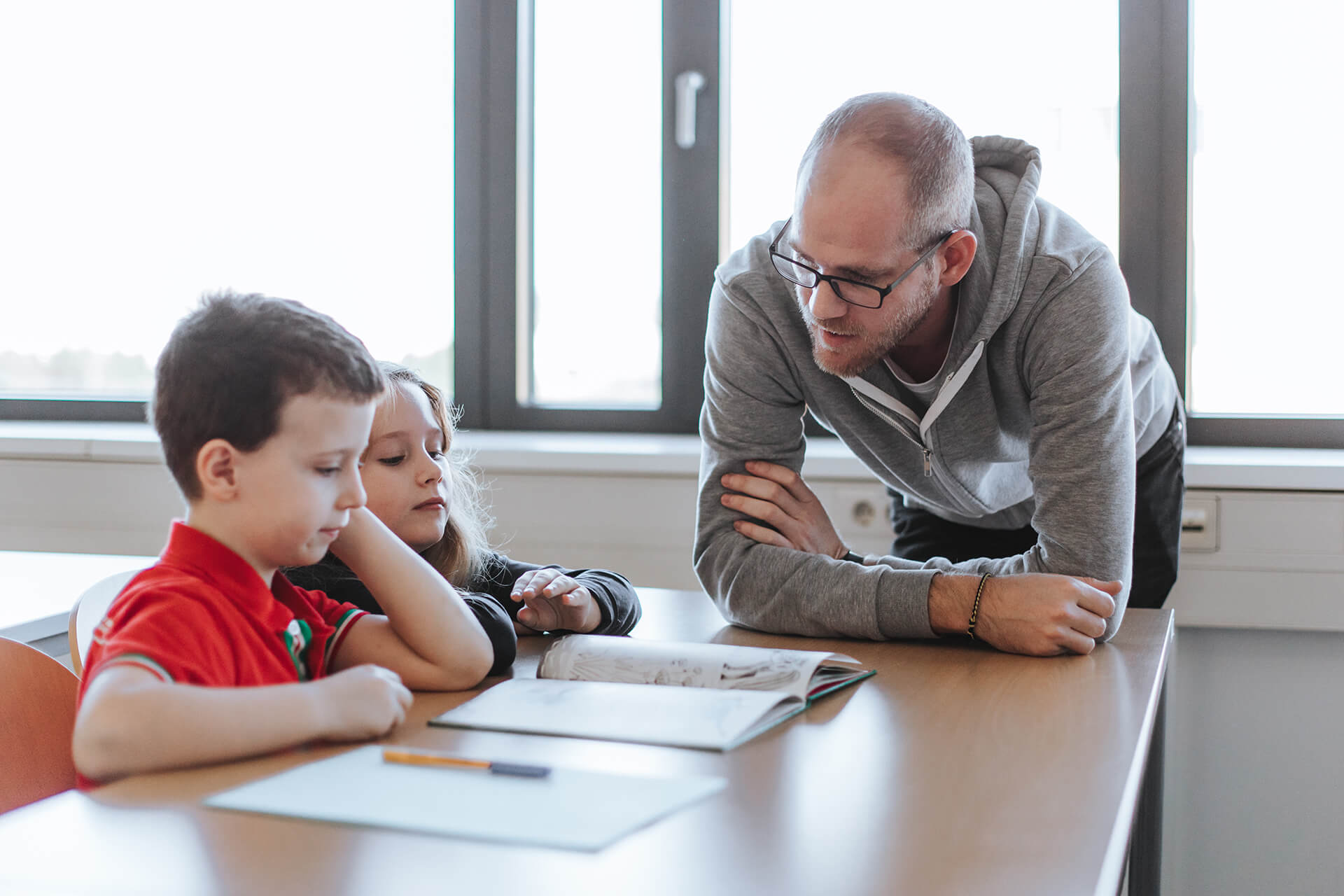 Unterrichtssituation mit Kinder